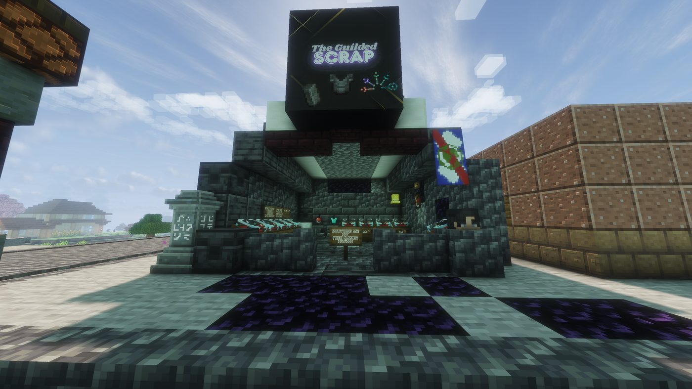 The Guilded Scrap, a player-built item shop